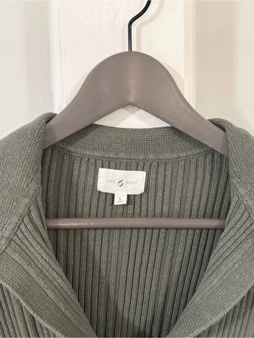 Lou & Grey Ribbed Collared Sweater - Picture 2 of 6
